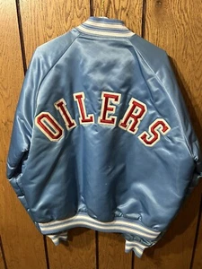 Vintage Chalk Line Houston Oilers Bomber (XL) - Picture 1 of 23
