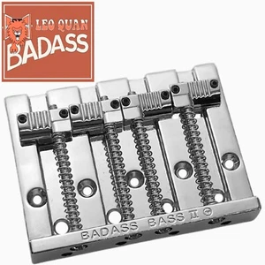 NUEVO Puente de Bajo Leo Quan® Badass II ™ para Fender de 4 Cuerdas P/Jazz Bass® - CROMADO - Imagen 1 de 5