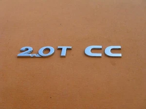 09 10 11 12 13 14 15 16 17 VW CC 2.0 T REAR CHROME EMBLEM LOGO BADGE SIGN A45333 - Bild 1 von 2