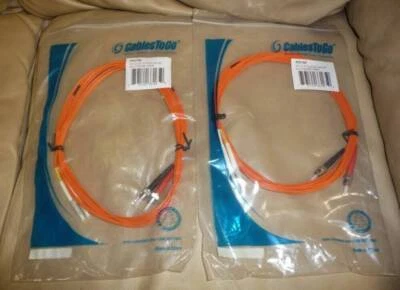 (2) Cables To Go 33165 3M LC-SC Duplex 62/125 Multimode Fiber Optic Cord 62.5 - Image 1 of 4