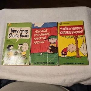 (3)Vintage Charlie Brown Comic Digests 1968-70 Bery Funny, You're A Winner, +1 - Picture 1 of 11
