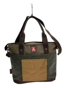 Used JANSPORT Khaki Tote Bag - SKIP YOWELL Canvas and PVC Leather - Picture 1 of 9