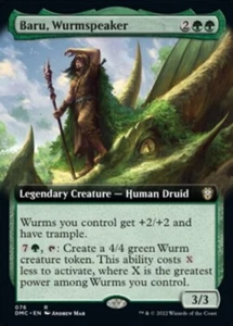 MTG - (Extended Art) BARU, WURMSPEAKER - Dominaria United Com (R) - Picture 1 of 1