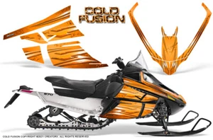ARCTIC CAT F SERIES SNOWMOBILE GRAPHICS KIT CREATORX DECALS COLD FUSION ORANGE - Picture 1 of 1
