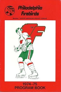 Programa de Hockey Phila Firebirds NAHL VS J'town Jets SLAP SHOT PELÍCULA con HANSON BROS - Imagen 1 de 3