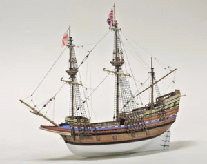 Mantua Mayflower 1:64 Maßstab Holzmodell Schiffsset - Bild 1 von 12