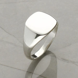 Anillo de sello de plata de ley - Imagen 1 de 2