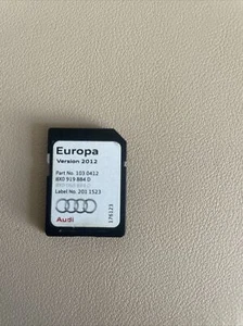 Genuine Audi A1 A6 A7 Q3 RMC Maps Sat Nav SD Karte 2012 8X0919884D - Bild 1 von 1