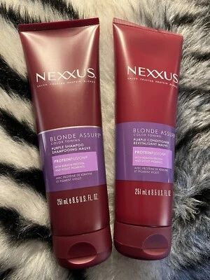 Nexxus Blonde Assure Color Toning Purple Shampoo & Conditioner 8.5 set - Image 1 of 2