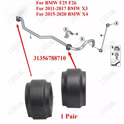 1 Pair Front Stabilizer /Sway Bar Bushing Kit For BMW X3 X4 F25 F26 31356788710 - Image 1 of 4
