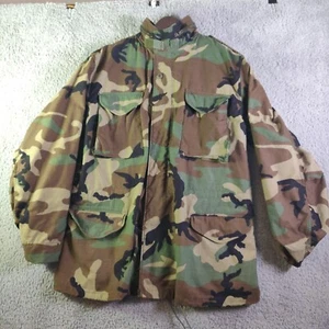 CAMO Coat, Cold Weather, Field, Woodland Men's Large-Long 8415-01-099-7839 - Picture 1 of 13