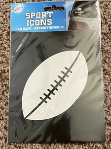 NIP NEW Car Decal Sticker White Football Sports Icons Safe - Picture 1 of 4