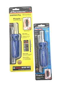 PICQUIC Combo SIXPAC Plus/TRUE TORX  Multi Bit  drivers  "Reflex Blue"  - Picture 1 of 4