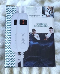 Medical King Queen Size Heated Blanket - Dual Temperatures - Navy Blue - READ - - Picture 1 of 7