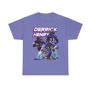 DERRICK HENRY Unisex Heavy Cotton T-shirt - Picture 1 of 32