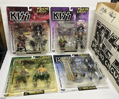 McFarlane Toys KISS Psycho Circus 1988 conjunto completo lote de cuatro originales en caja-nuevo Foto 1 de 4