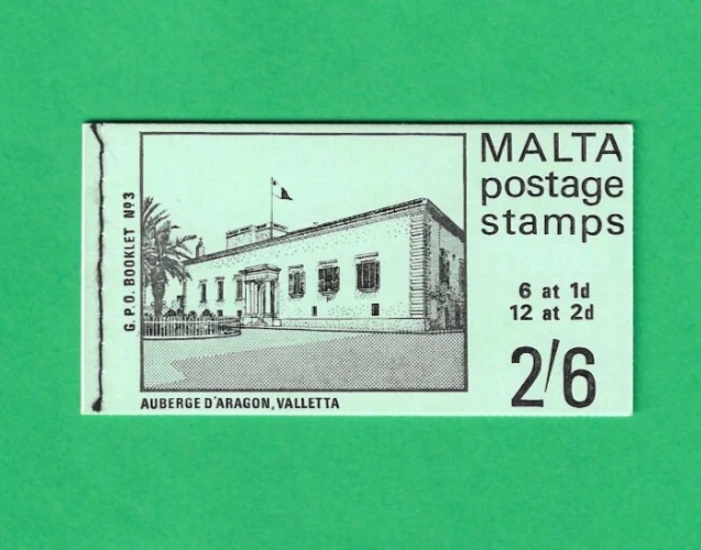 MALTA ~ QE II ~ FOLLETO DE SELLOS 1970 2/6 SB3 ~ MNH Foto 1 de 1
