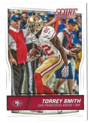 TORREY SMITH - Wide Receiver San Francisco 49ers  2016 Panini Score #274 (1386a) - Image 1 of 3