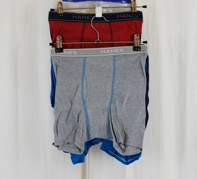 Pacote com 10 cuecas boxer masculinas Hanes conforto flexível cores sortidas tamanho G - Imagem 1 de 3