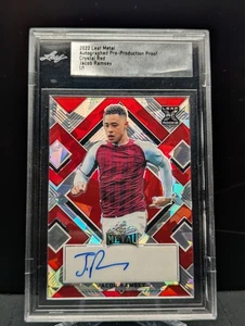 Hoja de metal 2022 automático pre-prueba Jacob Ramsey RC cristal rojo 1/1 - Imagen 1 de 2