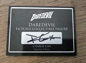 Marvel Charlie Cox as Daredevil Matt Murdock Signed Plaque ONLY SWAU autograph - Picture 1 of 5