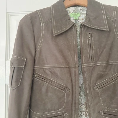 Chaqueta bomber de cuero John Carlisle Foto 1 de 4