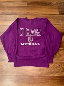 Vintage Champion Reverse Weave Sweatshirt Size XLarge UMASS Medical USA Made 90s - Picture 1 of 7