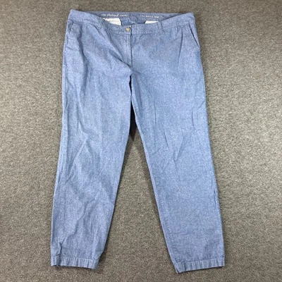 Talbots The Weekend Chino Pants Womens PLus 18W Blue Chambray - Image 1 of 4