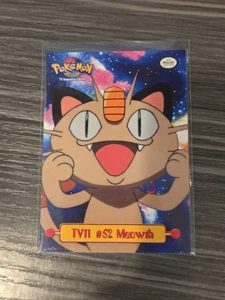 Vintage 1998 Pokemon Meowth TV11 #52 Topps Animation Edition Non Holo NM - Bild 1 von 2