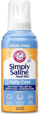 ARM & HAMMER Simply Saline Nasal Care Daily Mist 4.5oz – Instant Relief for...  - Image 1 of 4