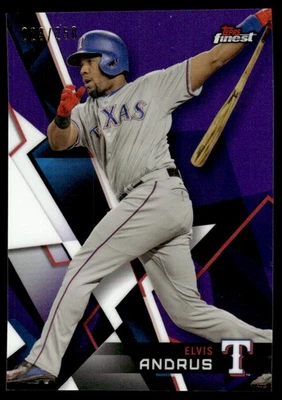 2018 Finest Purple Refractor Elvis Andrus 23/250 #13 - Image 1 of 2