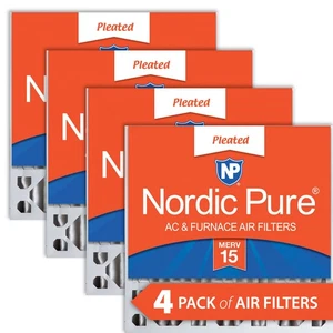 20x20x5 (4 3/8) Honeywell/Lennox Replacement MERV 15 Air Filters 4 Pack - Picture 1 of 7