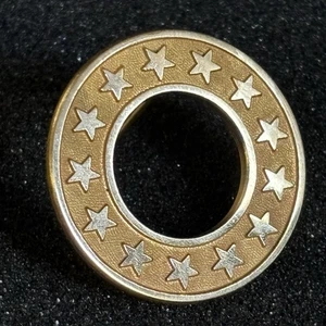 Vintage LGB Gold-Filled Brooch with 13 Stars 1/10 10K GF Patriotic Design - Picture 1 of 9