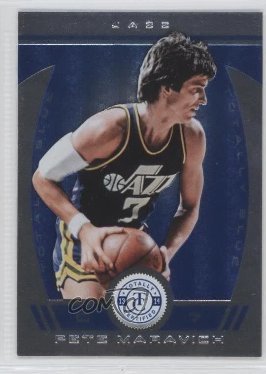 2013-14 Totally Certified Totally Blue /49 Pete Maravich #267 HOF - Image 1 of 2