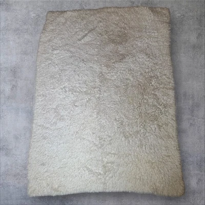 Manta acolchada acolchada acolchada colchón orthorest reposapiés 100 % lana virgen vintage Foto 1 de 4