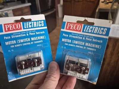 Lote / Juego de 2 Peco Lectrics Turnout Motor (Switch Machine) Motor PL-10 NUEVO Foto 1 de 2