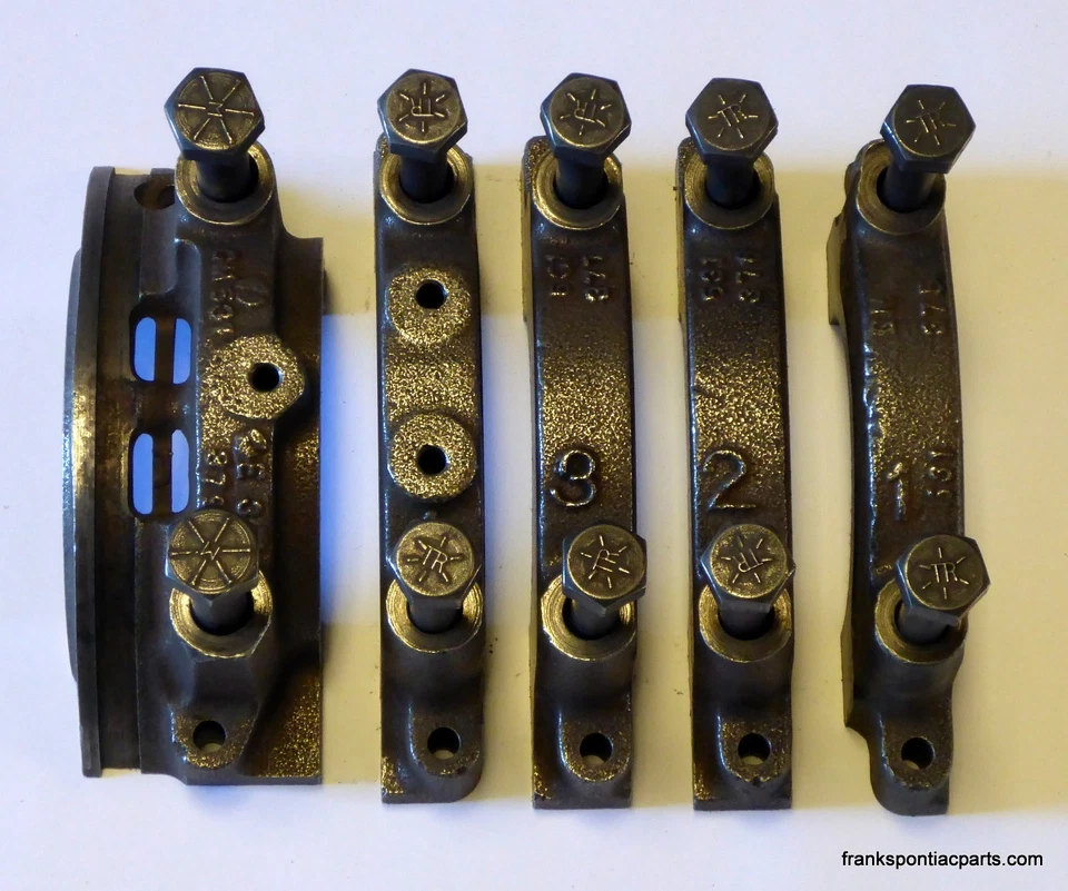 Pontiac 389 V8 1959-64 juego de tapas de cojinetes principales con pernos Bonneville Catalina GP 60 Foto 1 de 4