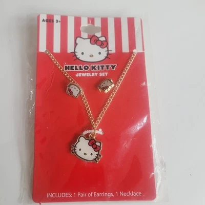 🔥Hello Kitty Jewelry Set Necklace & Earrings BNWT🔥 - Image 1 of 2