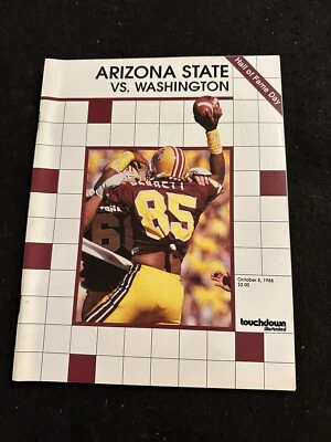 1988 NCAA Football Program Washington Huskies VS Arizona State Sun Devils OCT 5 - Image 1 of 3