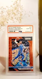 Panini Prizm Russell Westbrook/88 Choice 2018-19 refractor rojo PSA 10 gemas ¡como nuevo! - Imagen 1 de 2