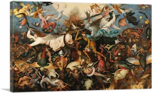 The Fall of the Rebel Angels 1562 Canvas Art Print by Pieter Bruegel the Elder - Picture 1 of 14