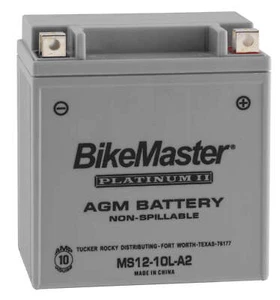 AGM Platinum II Battery BikeMaster 780700 Replaces YB10L-A2 - Picture 1 of 1