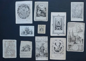Images pieuses - canivets -gravures- lot de 11 - Picture 1 of 12