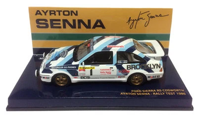 Minichamps Ford Sierra RS Cosworth Rally Test 1986 - Ayrton Senna 1/43 Scale - Image 1 of 4
