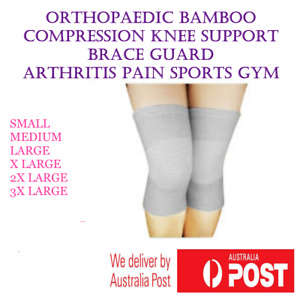 ORTHOPEDIC BAMBOO COMPRESSION KNEE SUPPORT BRACE GUARD ARTHRITIS PAIN SPORTS GYM