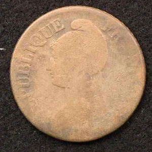 *France French Revolutionary Coin Copper 1700s [E5338]7a2 - Picture 1 of 2