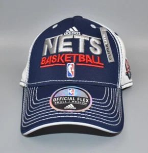 New Jersey Nets Basketball adidas Vintage Flex Fitted Cap Hat - Size: S/M - Picture 1 of 5