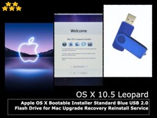 OS X 10.5 Leopard Installer Bootable USB Recovery Upgrade Reinstall Service Macs
