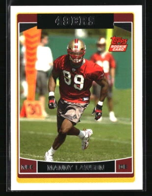 Manny Lawson 2006 Topps #314  Football Card - Image 1 of 2