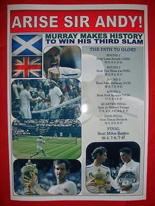Andy Murray 2016 Wimbledon champion - souvenir print - Picture 1 of 1